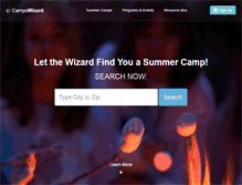 Tablet Screenshot of campswizard.com